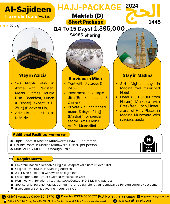 hajj package 2024